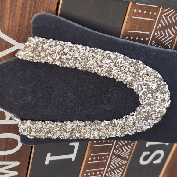 Woven Braided Torsade Collar Beaded Necklace - Picture 6 of 6